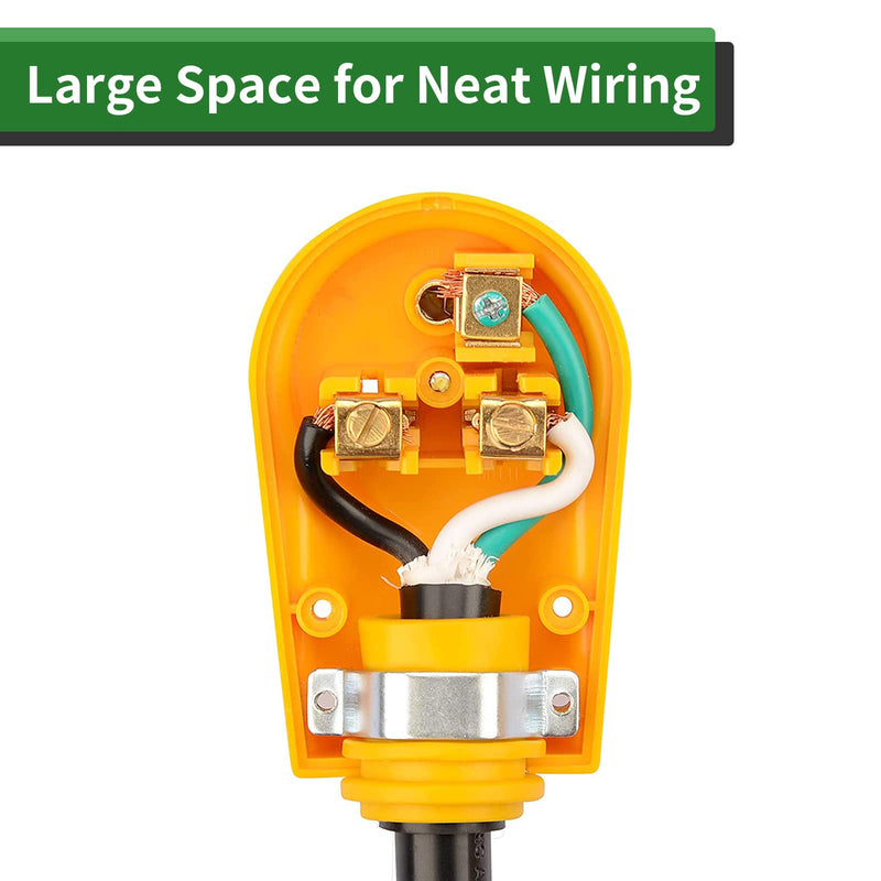 RVGUARD NEMA 6-30P/6-50P Plug, 30/50 Amp 250 Volt Male Plug, 6-30P/6-50P Welder Replacement Plug, ETL Listed 6-50HP - NewNest Australia