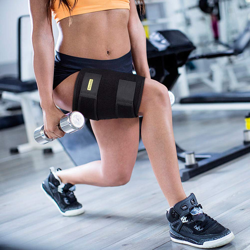 Adjustable Thigh Support Neoprene Thigh Brace with Non-Slip Strap, for Hip, Groin, Hamstring, Thigh, and Sciatic Nerve Pain Relief, Muscle Strain Prevention and Rehabilitation - NewNest Australia