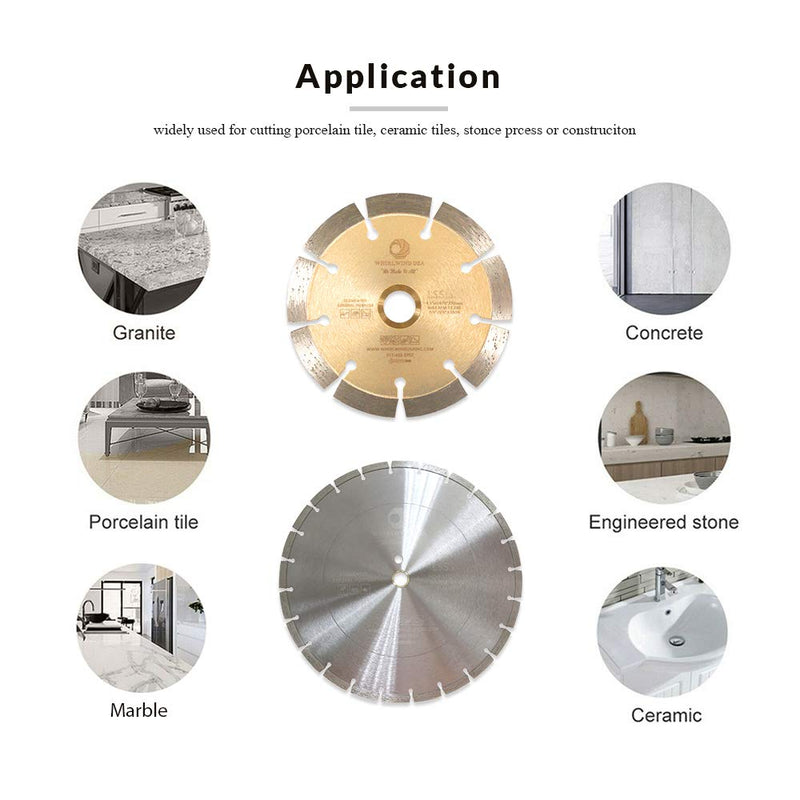 WHIRLWIND USA LSS 4 Inch Diamond Saw Blade,Dry or Wet Cutting Saw Blades for Sharp Cutting Concrete Stone Brick Masonry,Broadened Cutter Head 4" - NewNest Australia