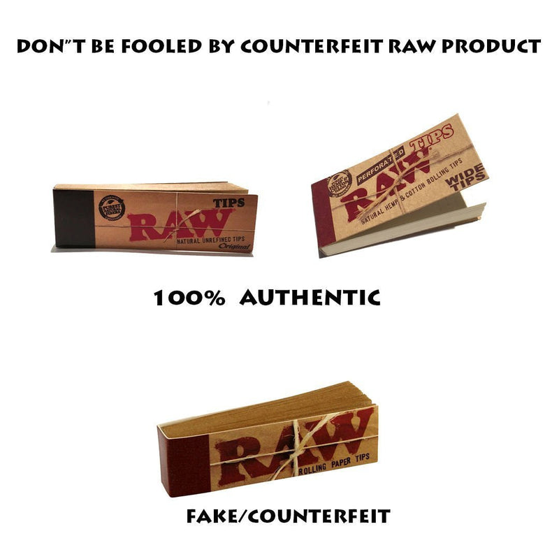 Raw Rolling Papers Unbleached Filter Tips 10 Pack = 500 Tips 50 Count (Pack of 10) - NewNest Australia