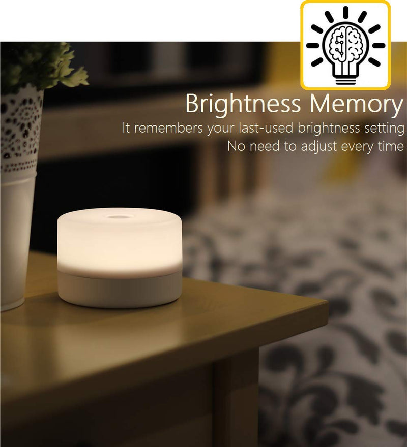RTSU Bedside Lamp, Dimmable Touch Tap Light Novelty Light, Kids Children Adult LED Nightlight, Table Desk Atmosphere Decorative Mood Light Lamp, Bedroom Living Room Baby Nursery Night Light - NewNest Australia