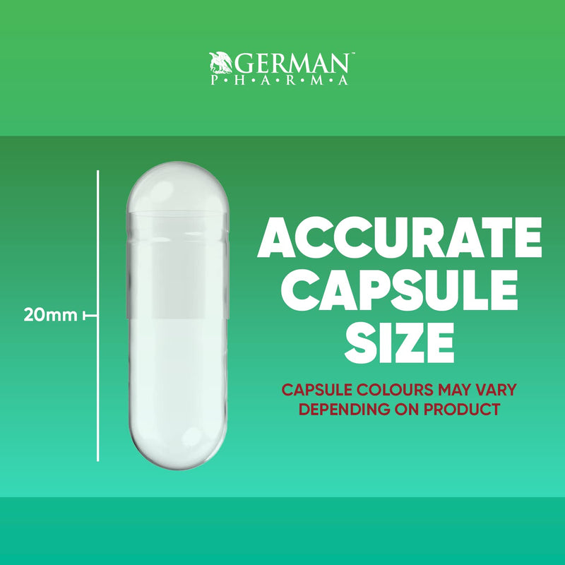 German Pharma Fadogia Agrestis Vegetable Capsules | 60 Capsules, 2 Per Day | 1 Month Supply | Contributes to Normal Testosterone Levels | Accelerates Muscle Building | 100% Vegan | - NewNest Australia