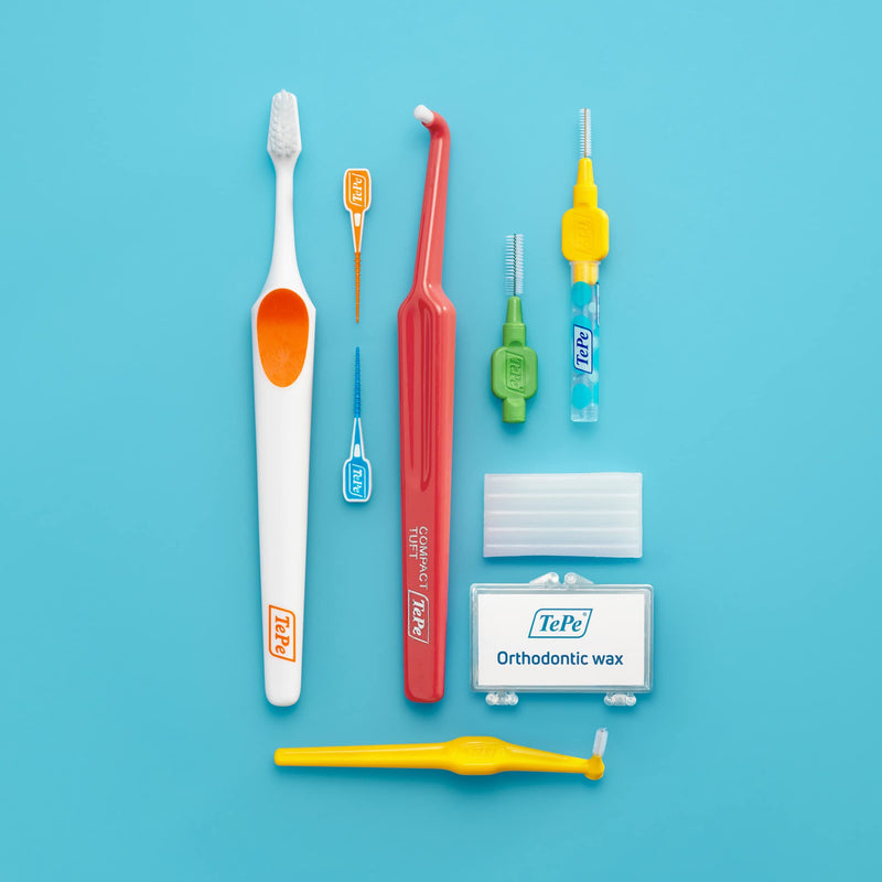 TEPE Orthodontic Kit, 10pcs Oral Care kit for Cleaning Braces and Implants, Interdental Cleaning Tools, Good for Teeth Cleaning Plaque Removal, Dental kit with Orthodontic Wax - NewNest Australia