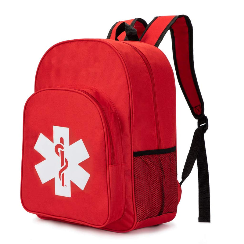 Jipemtra Red Emergency Bag First Aid Backpack Empty Medical First Aid Bag Treatment First Responder Trauma Bags For Cycling Hiking Trips Camping Daycare, Red Qz - NewNest Australia