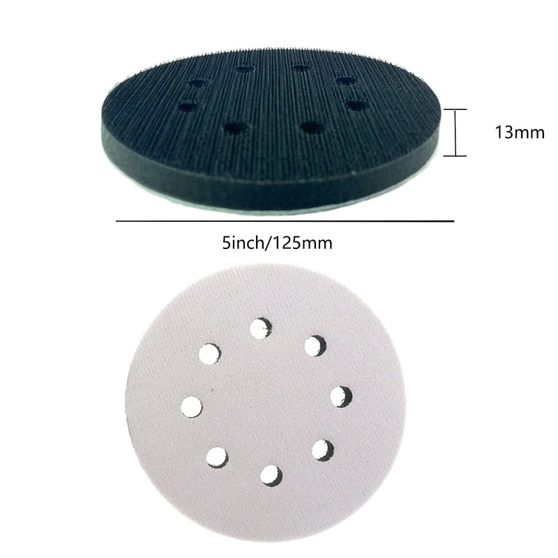 32pcs Sandpaper 8 Hole 5 inch Sanding Discs Hook and Loop 1500/2000/2500/3000/4000/5000/7000/10000 Grits Wet Dry Sandpaper with 2pcs Interface Pads for Random Orbital Sander Automotive Metal Polishing - NewNest Australia