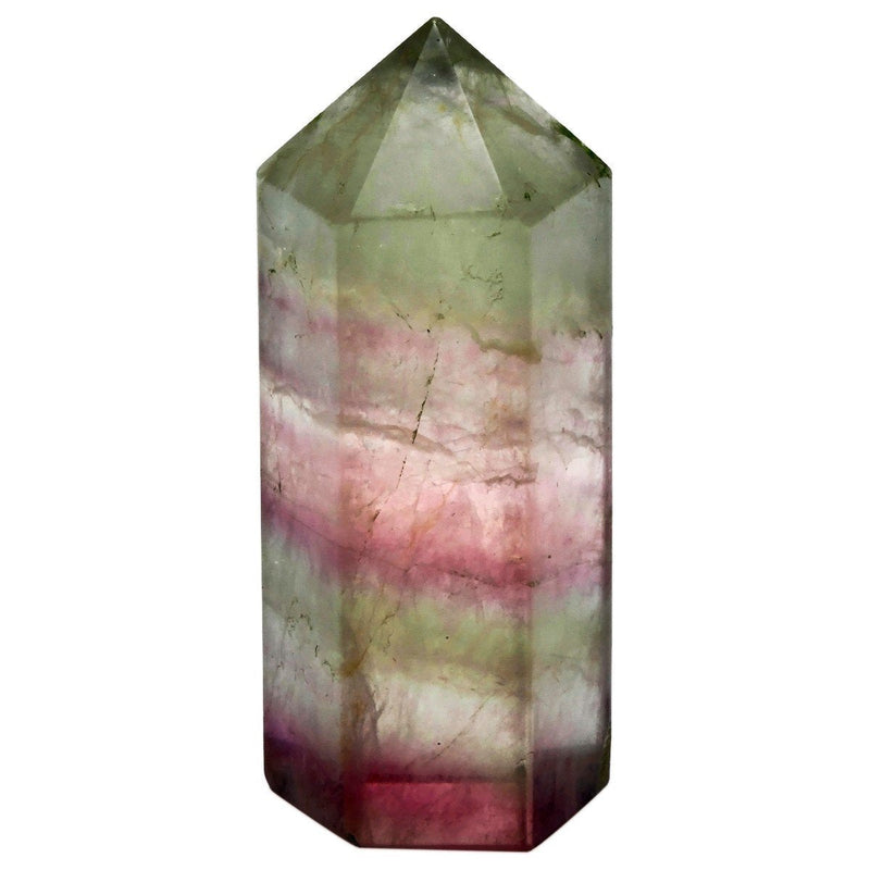 mookaitedecor Natural Rainbow Fluorite Healing Crystals Point Wand Tower Tumbled Faceted Prism Reiki Stone Meditation Decor, 1.57-2.75” Height 01#-fluorite(1.57-2.75") - NewNest Australia