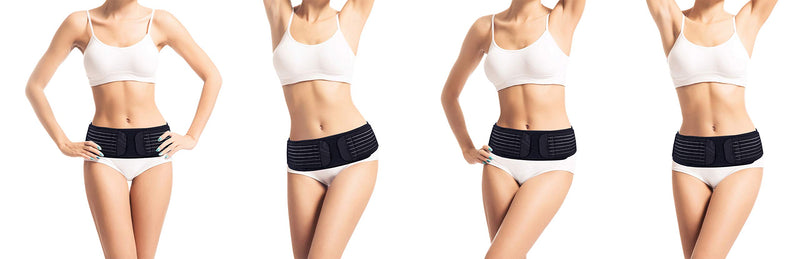 Thx4COPPER Compression Adjustable Sacroiliac Hip Waist Compression Belt, Lower Back Support Brace, Pain Relief for Sciatica, Pelvis, Lumbar,Nerve,Leg,SI Joint,Anti-Slip Pelvic for Men/Women Normal thickness fabric L - NewNest Australia