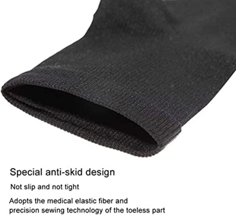 Cheeroyal Compression Socks With Zip, Knee High 15-20 Mmhg Compression Socks For Men And Women, Open Toe Support Socks For Varicose Veins, Edema, Recovery, Pregnant Women - NewNest Australia