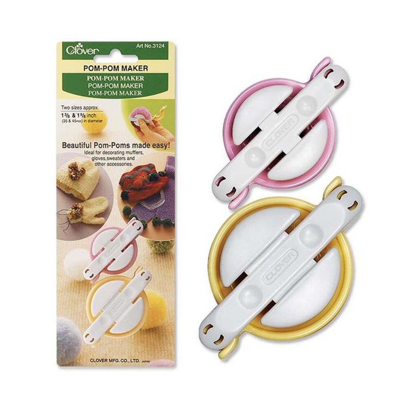 Clover Small Pom-Pom Maker (1-3/8'' x 1-5/8''), 2/pkg - NewNest Australia