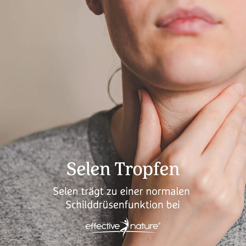effective nature - High-dose selenium drops - 50 ml - Very good bioavailability - Alcohol-free, vegan - Produced in Germany - Selenium contributes to normal thyroid function - NewNest Australia