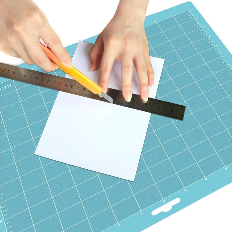 REALIKE 12x12 Cutting Mat for Silhouette Cameo 4/3/2/1 (3 Mats - StandardGrip, LightGrip, StrongGrip), Gridded Adhesive Non-Slip Cut Mat for Crafts, Quilting, Sewing, Scrapbooking and All Arts Variety for Cameo 12*12 (3 Mats) - NewNest Australia