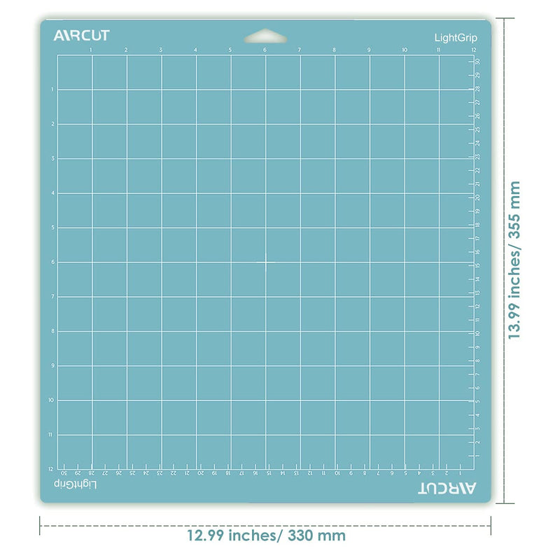 AIRCUT Light Grip Cutting mat for Cricut Maker/Explore Air 2/Air/One(12x12 Inch, 3 Mats) Light Adhesive Sticky Blue Quilting Cricket Cutting Mats Replacement Accessories for Cricut LightGrip 12''x12'' - NewNest Australia