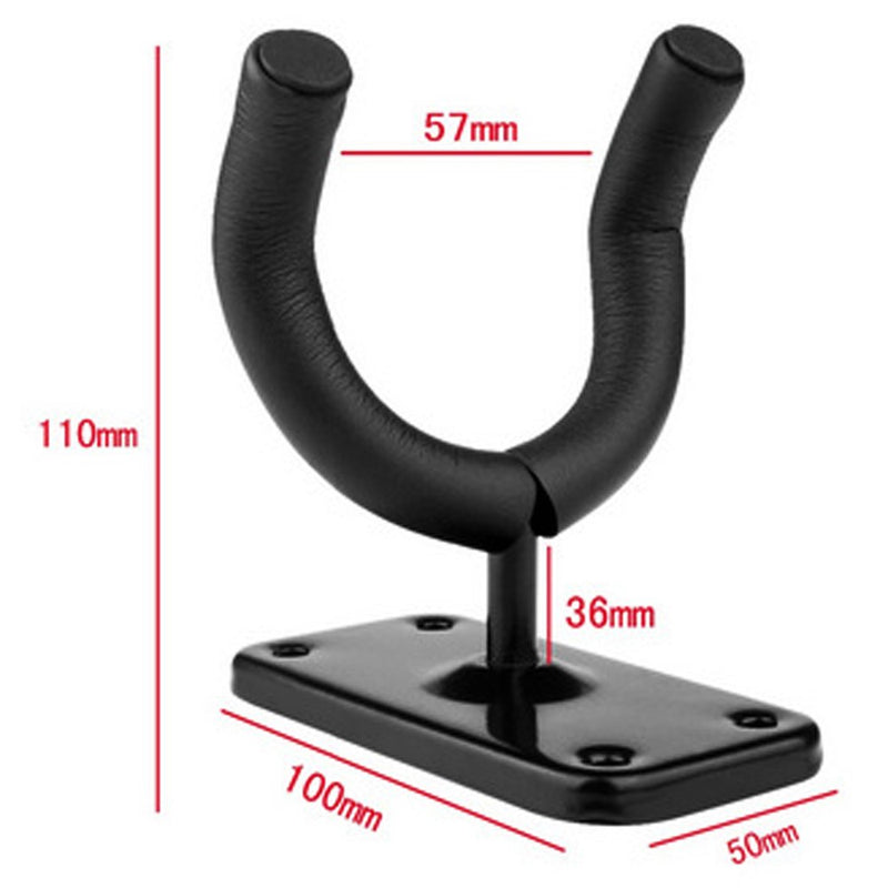 NewNest Australia - Wall Mounted Guitar Hanger Hook,Mandolin/Violin/Ukulele/Guitar Support Holder Stand Rack Square Base(4) 4 