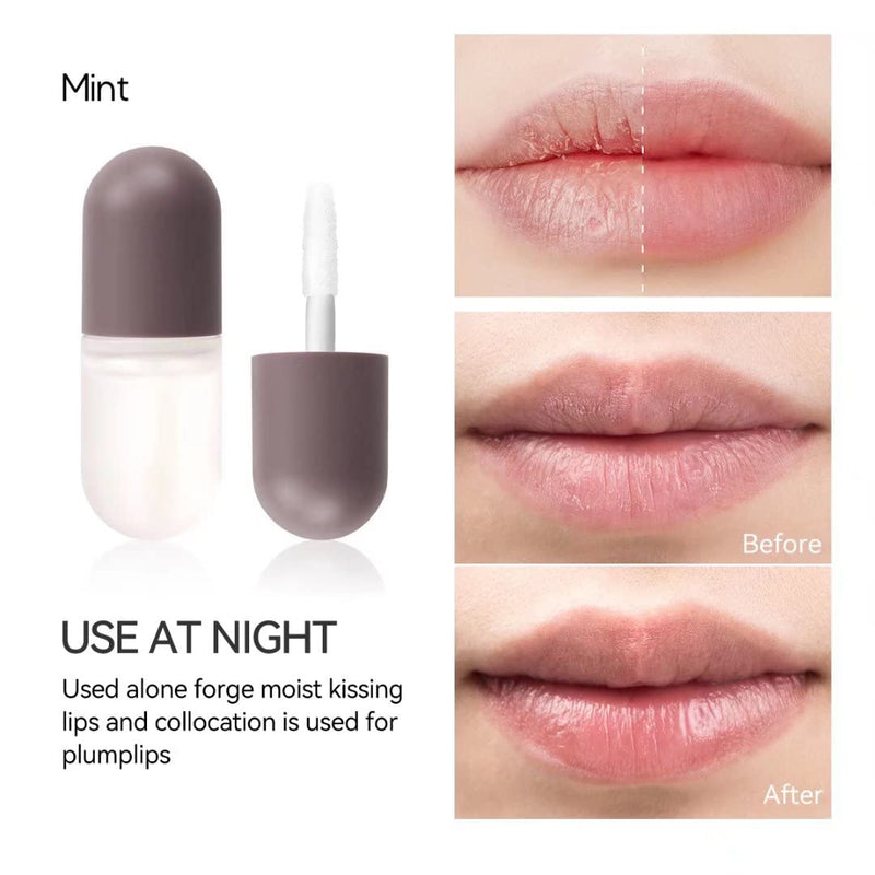 KISSIO Lip Plumper Set,Natural Lip Plumper,Lip Care, Lip Plumper Gloss,Lip Moisturizing Beautiful,Day Ues And Night Ues Set(2PCS) 01#Pink - NewNest Australia