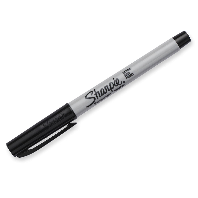 Sharpie Permanent Markers, Ultra Fine Point, Black, 12 Count - NewNest Australia