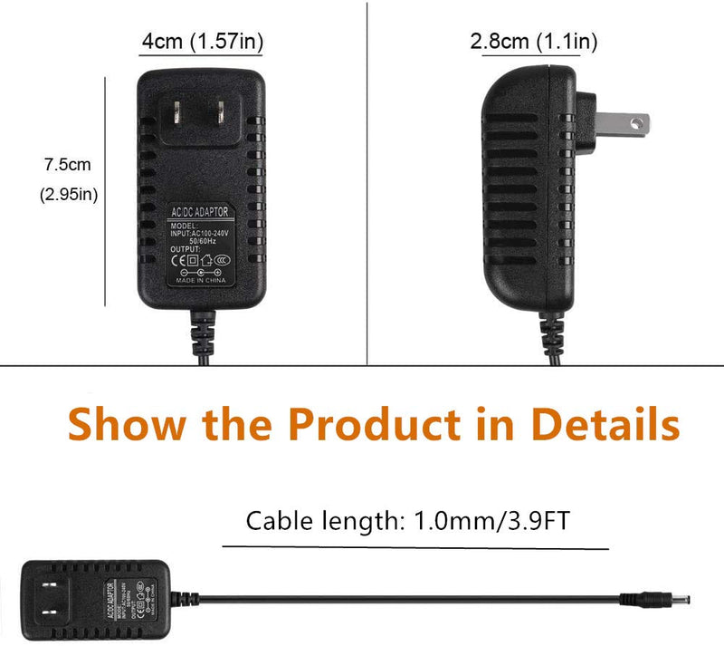 CJP-Geek AC/DC Adapter for Hurricane SpinScrubber Brush Rechargeable Turbo Scrubber & TeleBrands Corp Hurricane Spin Scrubber Brush HSS1 HSSI JF-DY085030 Battery Charger - NewNest Australia