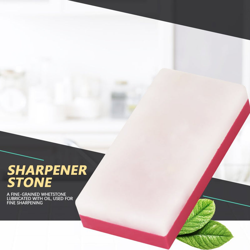 Whetstone Sharpener Knife Sharpening Stone, 3000&10000 Double-sided Whetstone Kitchen Water-stone Whetstone Knife Sharpener, Ruby White Agate Wet Stone - NewNest Australia