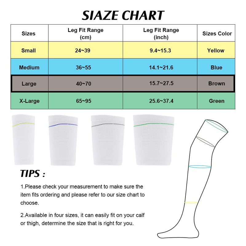 2Pcs Catheter Leg Bag Holder, Foley Leg Bag Sleeve, Fabric Catheter Sleeves Leg Bag Holder, Drainage Bags Calf Holder Strap, Elastic Catheter Sleeve for Legs (L) L - NewNest Australia
