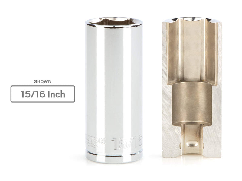 TEKTON 1/2 Inch Drive x 1 Inch Deep 6-Point Socket | SHD23025 - NewNest Australia