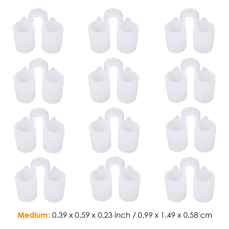 Premium Nose Relief Nasal Dilator - (Pack of 12 Medium Size) Soft Silicone Vents- A Simple Solution for Sleeper - Perfect for Nasal Breathers by Mobi Lock Beauty - NewNest Australia
