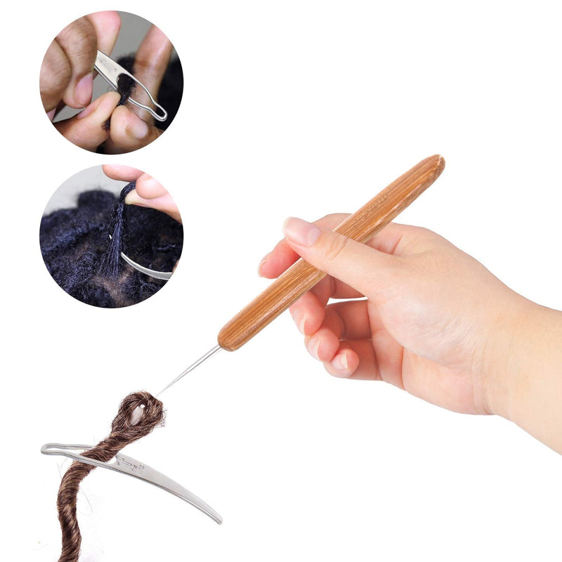 8 Pcs Dreadlock Crochet Hook Tool, Braid Hair Dreadlocks Needle Weaving Crochet - NewNest Australia