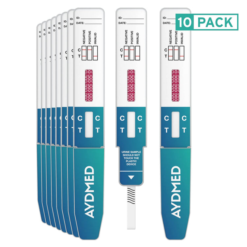 10 x Aydmed rapid drug test dip cards for cocaine | Urine drug test | 150ng/mL shutdown level | Test for cocaine, coke, crack - NewNest Australia