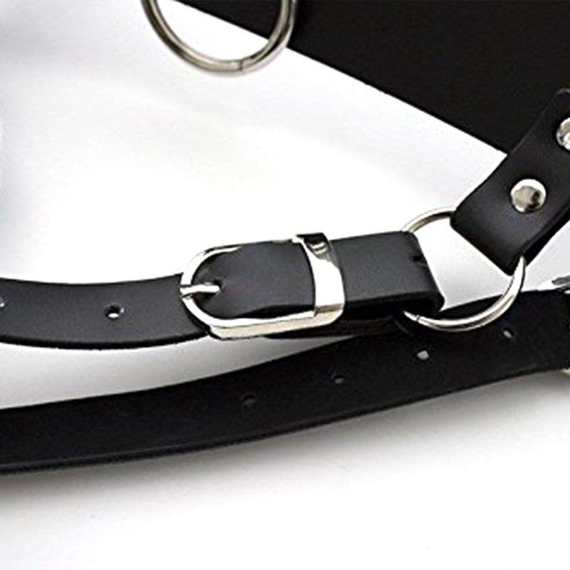 Vibrator Leather Constrained Forced Strap - Electric Leather Waistband Harness Fixed Tie Belt Harness Vibrator Holder(Wand Or Vibrator Not Included) - NewNest Australia