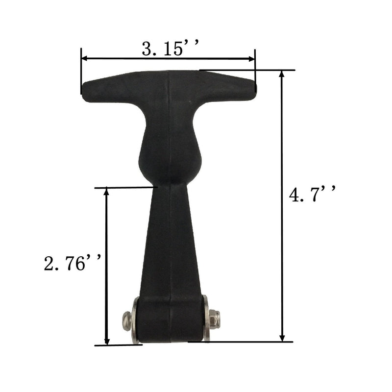Creatyi 4 Packs Rubber Flexible Hasp T-Handle Draw Latches (Style 1.) Style 1.. - NewNest Australia