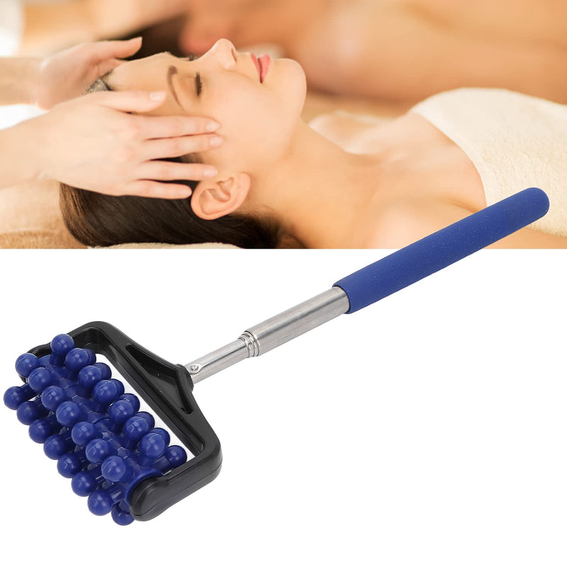Telescopic Back Massager Adjustable Massage Roller Men Women Manual Massager For Massage And Relaxation, Relieves Muscle Fatigue And Pain, 22 Cm - 59 Cm (Navy Blue) - NewNest Australia