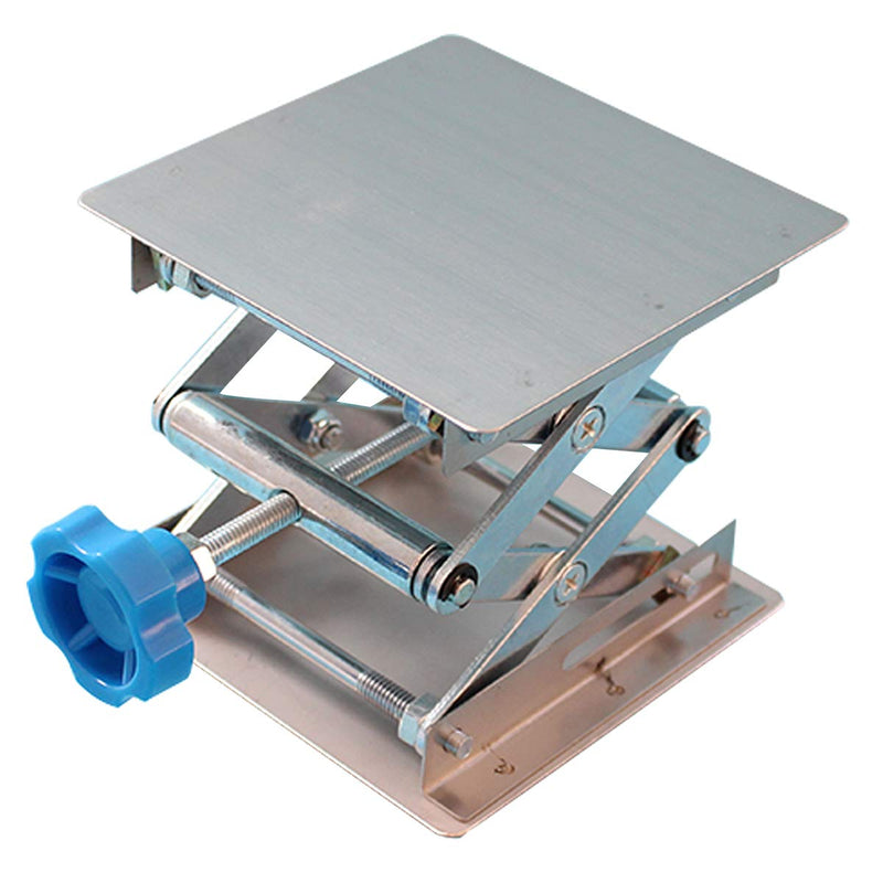 Stainless Steel Lab Jack Stand Table Lift Laboratory Jiffy Jack 4" x 4" - NewNest Australia