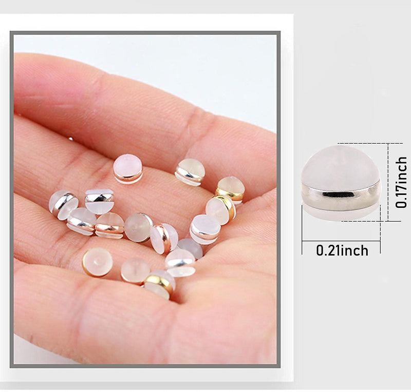 DELECOE 12pcs Gold Soft Silicone Earring Backs for Studs Gold Belt Rubber Earring Backs Replacements Hypoallergenic Safety Plastic Earring Back for Studs Earring Hoops Fish Hook - NewNest Australia