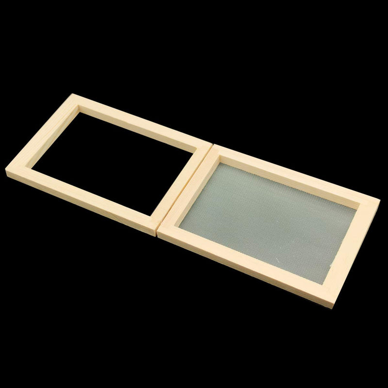 Worown Natural Wooden Paper Making Papermaking Mould, 5 x 7 inch Screen Printing Frame for DIY Paper Craft and Dried Flower Handcraft 5*7 inch - NewNest Australia