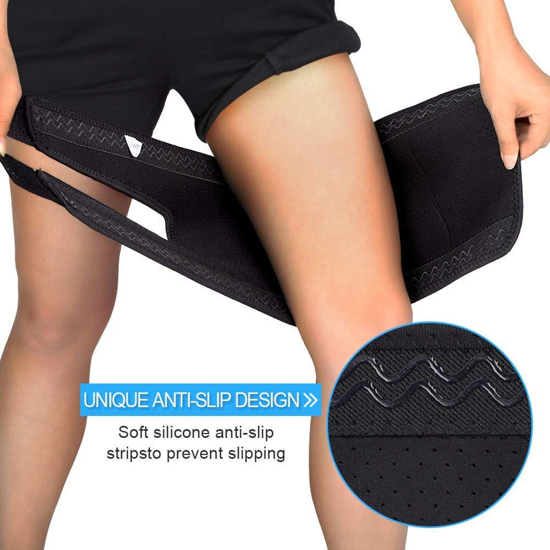 Adjustable Thigh Support Neoprene Thigh Brace with Non-Slip Strap, for Hip, Groin, Hamstring, Thigh, and Sciatic Nerve Pain Relief, Muscle Strain Prevention and Rehabilitation - NewNest Australia