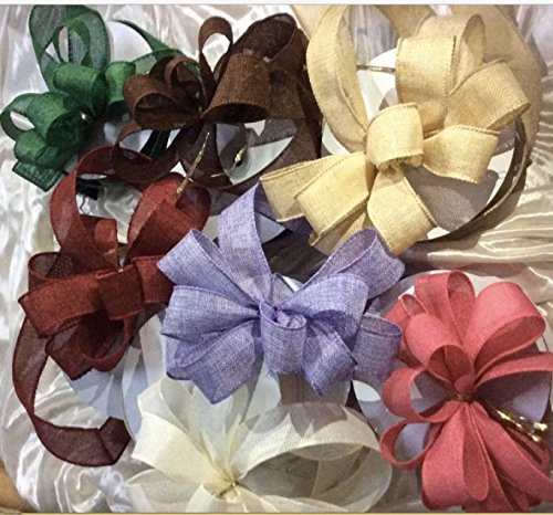 Burlap Ribbon Perfect for Wedding Home Decoration Gift Wrap Bows Made Handmade Art Crafts 1-1/2 Inch X 10 Yard Spool (Blue) Blue - NewNest Australia