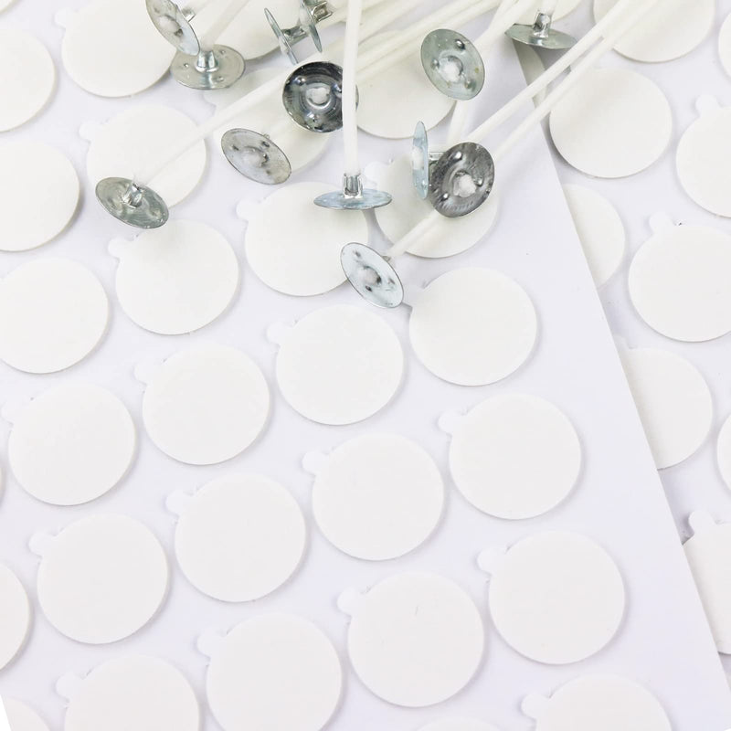 EricX Light 240 pcs Candle Wick Stickers,Heat Resistance Glue Adhere Steady in Hot Wax for Candle Making 240pcs - NewNest Australia