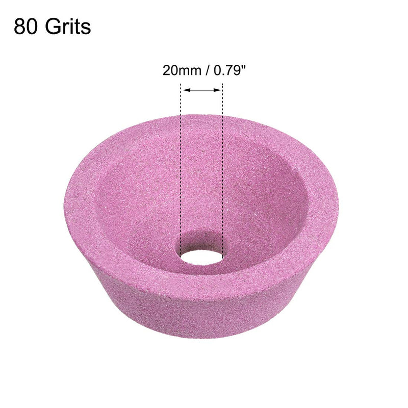 uxcell 4-Inch Flaring Cup Grinding Wheel 80 Grits Pink Aluminum Oxide PA Surface Grinding Ceramic Tools - NewNest Australia