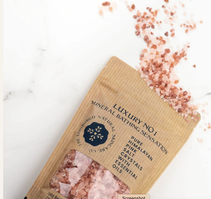 Luxury No. 1 Pink Himalayan Bath Salts | Promotes Muscle Relaxation | Relieve Stress & Aid Sleep | Restores & Soothes Skin | Infused with Essential Oils | Edinburgh Skincare Company Luxury No. 1 - NewNest Australia