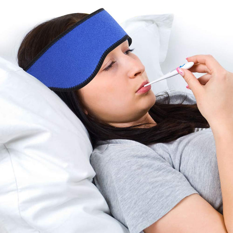 Hilph® Migraine Ice Head Wrap Headache Ice Pack, Gel Cold Pack Head Ice Pack Wrap Headband Cold Therapy for Headache, Occipital Neuralgia, Chemo Surgery, Itching - 29.5"x 3.5" - NewNest Australia