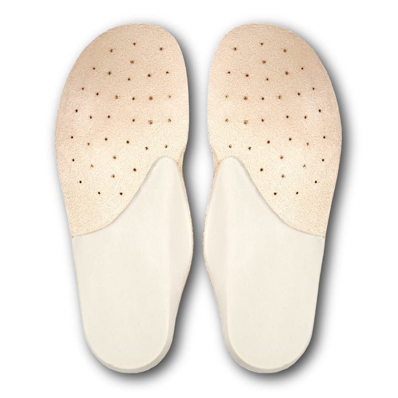 Genuine Leather Orthopedic Insoles for Children with Arch Support and Latex Heel Lift – ITALIAN PRODUCT – Leather Insole Anti-Odour Antiperspiration, Flat Foot Fasciitis Plantar (24 EU) 24 EU - NewNest Australia