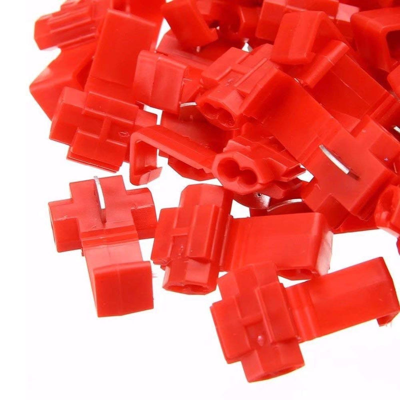 Larlansz 125 Solderless Quick Splice Snap Wire Connector, 50 pcs red 22 Through 18 Gauge,50 pcs Blue 16 Through 14 Gauge,25 pcs Yellow 12 Through 10 Gauge - NewNest Australia