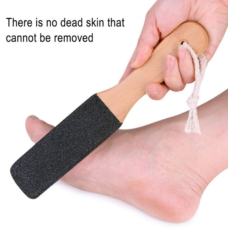 nuoshen Double Sided Foot File, Callus Remover Feet Rasp File Wood Foot Scrubber for Remover Dead Cracked Corn Skin - NewNest Australia