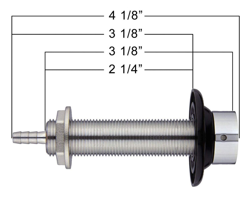 Kegco KC SHANK4-ASC Shank with Nipple Assembly, 4", Stainless - NewNest Australia