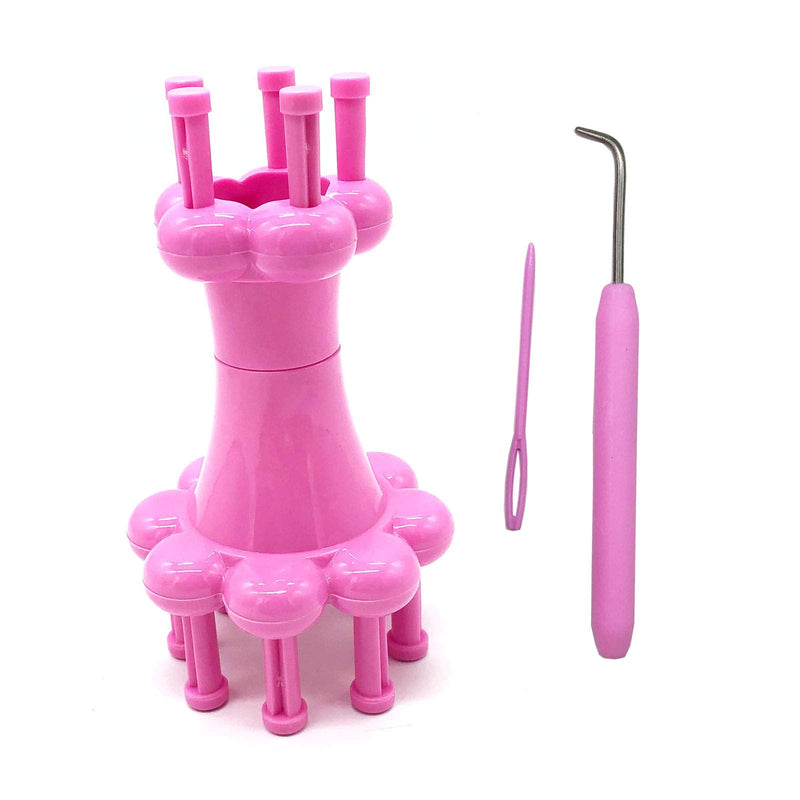 WAYION DIY Weaving Tool Hook Crochet Flower Arranger Spool Loom Knitter Knitting Rope Hook Knitting Tool - NewNest Australia