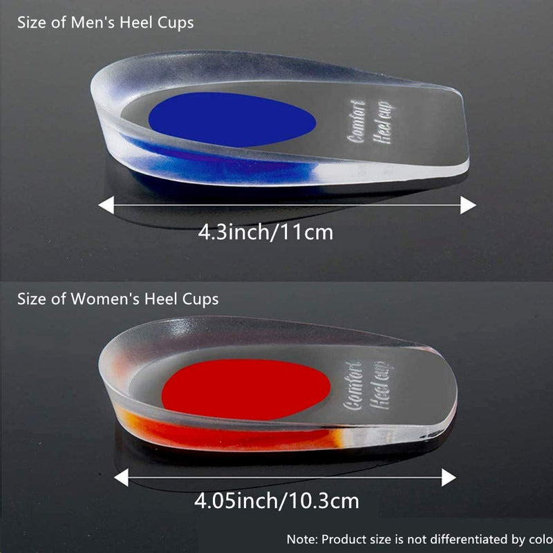 siismi 3 pairs of gel insoles, heel support, Achilles tendon heel, heel cup support pads for plantar fasciitis (women). - NewNest Australia