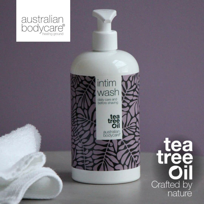 Intimate soap with tea tree oil 500 ml | Intimate care washing gel for itching and unwanted odors | Intimate wash lotion for the intimate area before intimate shaving for ingrown hairs and red pimples - NewNest Australia
