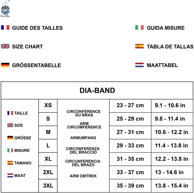 Dia-Band, Armband for CGM Freestyle Libre, Medtronic, Dexcom or Omnipod - Comfortable and Reusable Diabetic Armband for Glucose Sensor. (XS (23-27 cm)) XS (23-27 cm) - NewNest Australia