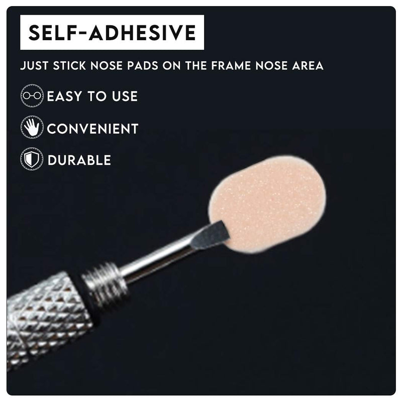 48 Pairs Soft Foam Nose Pads, Self Adhesive Nose Pads Anti-Slip Nosepads for Eyeglasses Sunglasses Reading Glasses, Comfortable and Protect The Makeup (Nude Color) 48 Pairs Oval Nude Color - NewNest Australia
