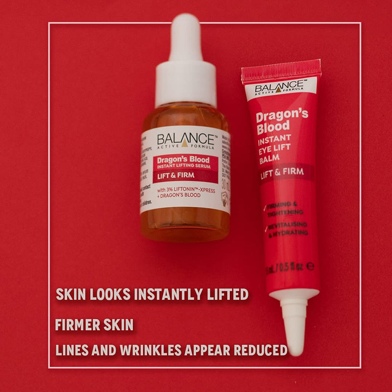 Balance Active Formula Dragon's Blood Instant Lifting Serum (30 ml) - Lightweight & Non-Greasy Serum for Firmer Looking Skin and Reducing the Appearance of Wrinkles - NewNest Australia