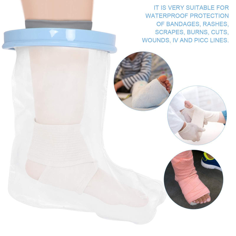 Waterproof Leg Cast Cover for Shower, Leg Cast Cover Protector Plaster Boot Sleeve Adult Foot Shower Cover Child Foot Wound Protector for Bandages and Light Dressings for Shower and Bath - NewNest Australia