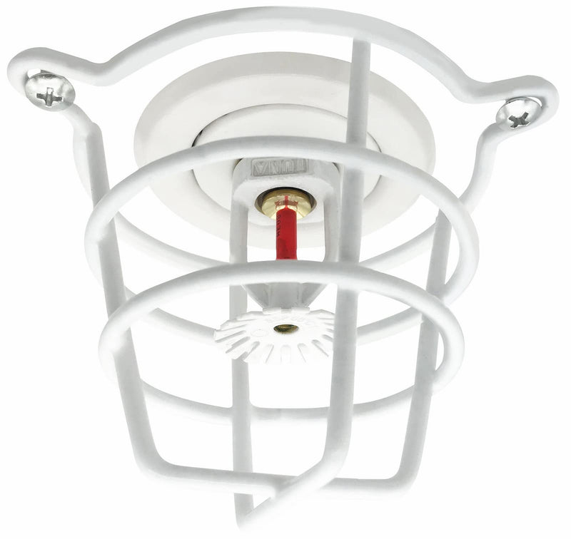 Happy Tree (2 Pack) White Fire Sprinkler Head Guard Cover for Both 1/2" & 3/4" Fire Head for Protecting Flush Mount & Side Wall & Pendent Head Semi - Recessed Sprinkler Head Cage - NewNest Australia